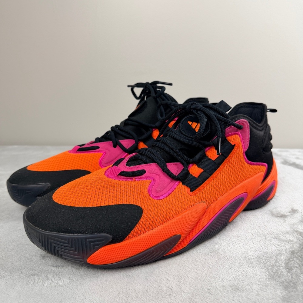 Adidas Exhibit B Basketball Shoes‎ Orange Pink Black IG4936 Men's 12.5